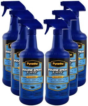 32 oz Pyranha Equine Spray N' Wipe, 6 pack 32 oz Pyranha Equine Spray N' Wipe, 6 pack