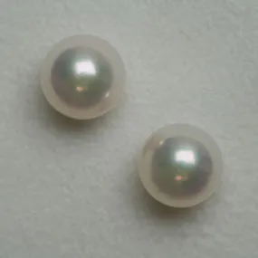 7.90 and 7.96 mm GIA Certified Hanadama Akoya Pearl Stud Earrings 7.90 and 7.96 mm GIA Certified Hanadama Akoya Pearl Stud Earrings