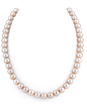 8.0-8.5mm Pink Freshwater Pearl Necklace - AAAA Quality 8.0-8.5mm Pink Freshwater Pearl Necklace - AAAA Quality