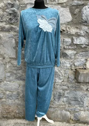 80s petrol velour tracksuit uk 14 80s petrol velour tracksuit uk 14