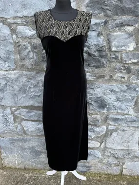 90s black velvet dress uk 8-10 90s black velvet dress uk 8-10