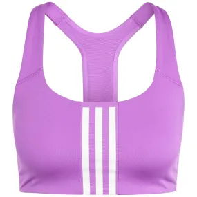 adidas Powerimpact Training Medium Support 3-Stripe Womens Bra adidas Powerimpact Training Medium Support 3-Stripe Womens Bra