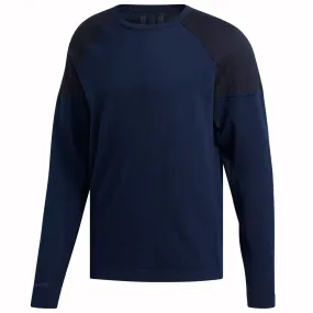 adidas Primeknit Crew Sweatshirt - Collegiate Navy adidas Primeknit Crew Sweatshirt - Collegiate Navy