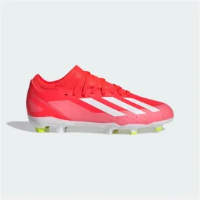 Adidas X Crazyfast League Firm Ground Fooball Kids Unisex Shoes (4-7Year) -Solar Red/Cloud White/Team Solar Yellow 2 Adidas X Crazyfast League Firm Ground Fooball Kids Unisex Shoes (4-7Year) -Solar Red/Cloud White/Team Solar Yellow 2