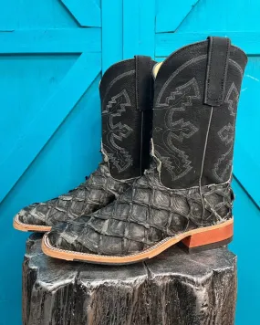 Anderson Bean Men's Grey Rustic Big Bass Square Toe Cowboy Boots 336978 Anderson Bean Men's Grey Rustic Big Bass Square Toe Cowboy Boots 336978