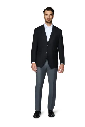 Berragamo Elegant Wool Blazer Modern Fit - Black Berragamo Elegant Wool Blazer Modern Fit - Black