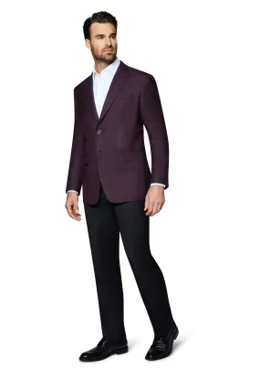 Berragamo Wool Sport Coat Modern Fit - Egg Plant Berragamo Wool Sport Coat Modern Fit - Egg Plant