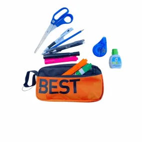 Bestlife Black & Orange Best Pencil Case Bestlife Black & Orange Best Pencil Case