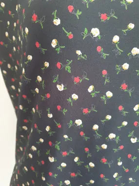 Black Floral Slouchy Tee Black Floral Slouchy Tee