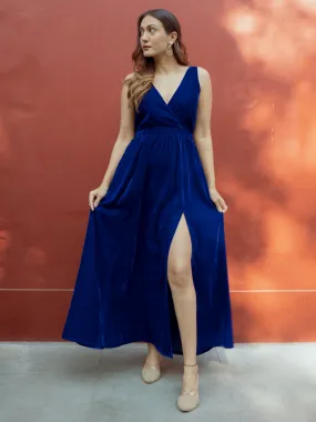 Blue Velvet Sleeveless Dress Blue Velvet Sleeveless Dress