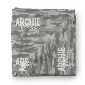 Camo Crew Personalized Baby Name Swaddle Blanket Camo Crew Personalized Baby Name Swaddle Blanket
