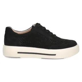Caprice Ladies Suede and Crystal Soft Sneaker Caprice Ladies Suede and Crystal Soft Sneaker