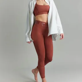 CLQ Power Compression Tights - Burnt Ochre CLQ Power Compression Tights - Burnt Ochre