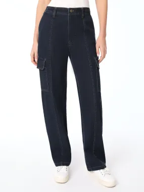 Denim Seamed Cargo Pants Denim Seamed Cargo Pants