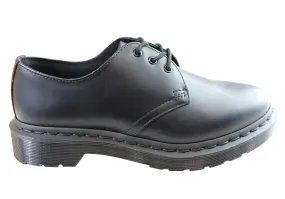 Dr Martens 1461 Mono Black Smooth Lace Up Comfortable Unisex Shoes Dr Martens 1461 Mono Black Smooth Lace Up Comfortable Unisex Shoes