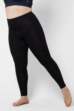 Extra Strong Compression Outer-Thigh Smoothing Leggings with Tummy Control Black Extra Strong Compression Outer-Thigh Smoothing Leggings with Tummy Control Black