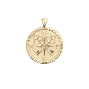 FOREVER JW Original Pendant Coin in Solid Gold FOREVER JW Original Pendant Coin in Solid Gold