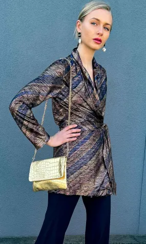 HOSS Hemingway Jacket  - Multi Bronze/Blues HOSS Hemingway Jacket  - Multi Bronze/Blues