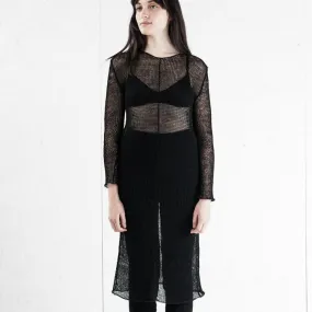 Linen Tunic Dress Black Linen Tunic Dress Black