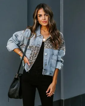 Luannie - Stylische Leopard Denim Jacke Luannie - Stylische Leopard Denim Jacke