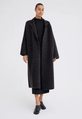 Maggio Yak Wool Coat - Char Marle Grey Maggio Yak Wool Coat - Char Marle Grey