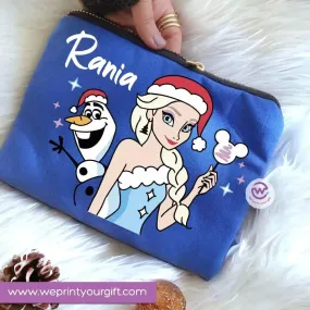 Makeup & Pencil Case-Cottons Duck -pretty princess Makeup & Pencil Case-Cottons Duck -pretty princess