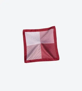 Maroon-White Dot Pocket Square Maroon-White Dot Pocket Square