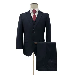 Mazari Vested Modern Fit Suit - Navy 1500 Mazari Vested Modern Fit Suit - Navy 1500
