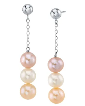 Multicolor Freshwater Pearl Anabella Earrings Multicolor Freshwater Pearl Anabella Earrings
