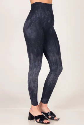 Navy & Grey Streak Ikat Legging Print Navy & Grey Streak Ikat Legging Print