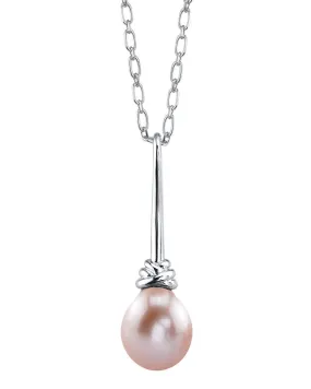 Pink Freshwater Drop Pearl Denise Pendant Pink Freshwater Drop Pearl Denise Pendant