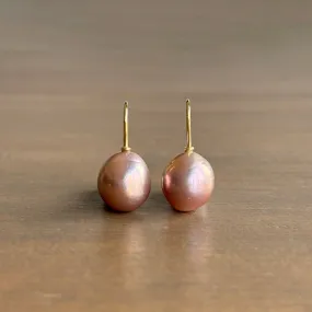 Pink Freshwater Pearl Earrings Pink Freshwater Pearl Earrings