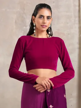 Pink Velvet Lace Blouse Pink Velvet Lace Blouse