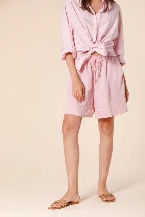 Portovenere woman's chino bermuda in modal relaxed Portovenere woman's chino bermuda in modal relaxed