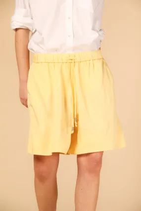 Portovenere woman's chino bermuda in modal relaxed Portovenere woman's chino bermuda in modal relaxed