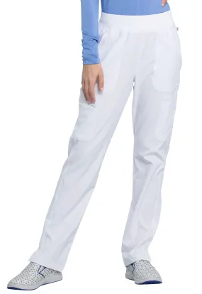 Scrub Pants - Cherokee Infinity Women's Mid Rise Tapered Leg Pull-on Pants - White, CK065A Scrub Pants - Cherokee Infinity Women's Mid Rise Tapered Leg Pull-on Pants - White, CK065A