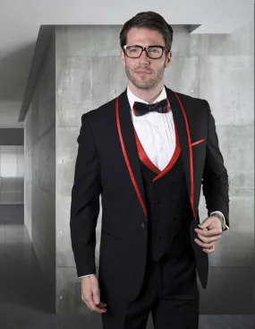 Statement Genova 2 Red Tuxedo Modern Fit Statement Genova 2 Red Tuxedo Modern Fit