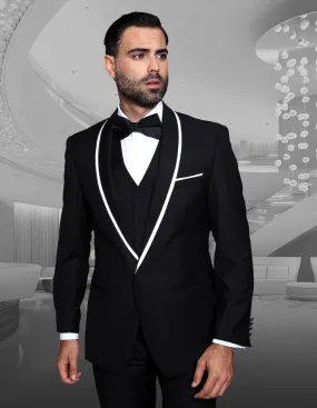 Statement Genova Black Tuxedo Modern Fit Statement Genova Black Tuxedo Modern Fit