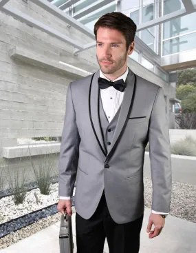 Statement Genova Grey Tuxedo Modern Fit Statement Genova Grey Tuxedo Modern Fit