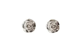 Sterling Silver Rose Earrings Sterling Silver Rose Earrings