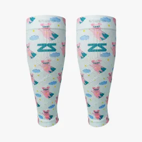 Superhero Pigs Compression Leg Sleeves Superhero Pigs Compression Leg Sleeves