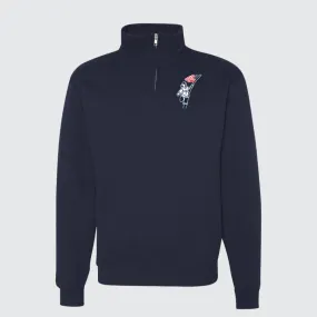 T2T Quarter Zip Embroidered Sweatshirt - Unisex (Navy) T2T Quarter Zip Embroidered Sweatshirt - Unisex (Navy)