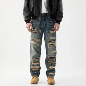 These jeans are all about vibe check with a perfect blend of retro patches and upgrade to your fit These jeans are all about vibe check with a perfect blend of retro patches and upgrade to your fit