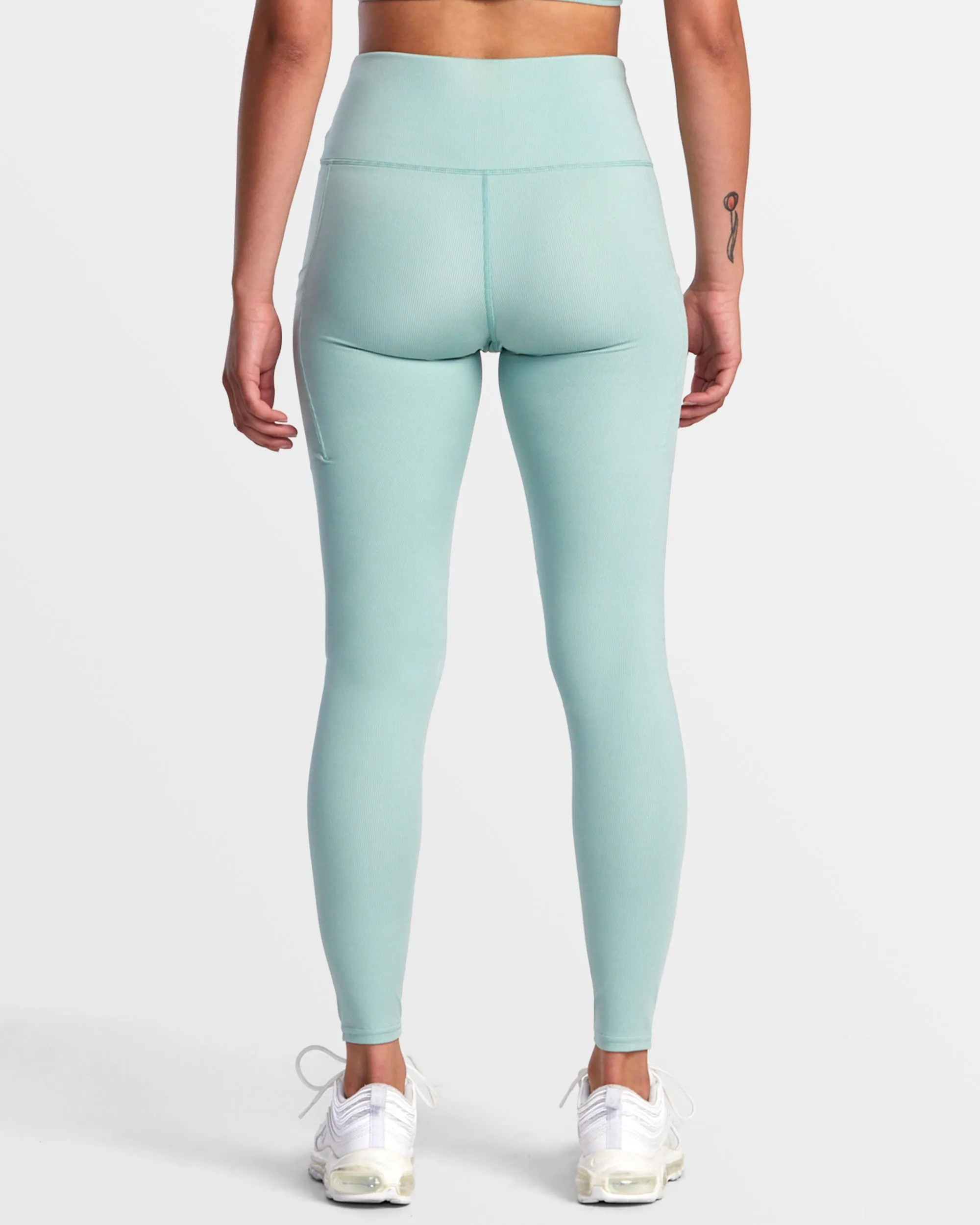 VA Essential High Waist Leggings - Green Haze