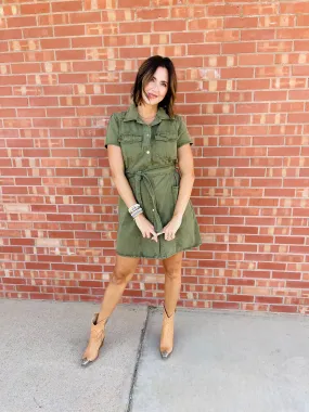 Velvet Heart | Fonda Cap Sleeve -Army Green Velvet Heart | Fonda Cap Sleeve -Army Green