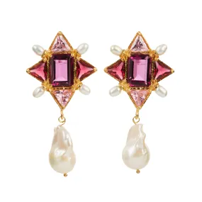 Violetta Earrings Pink Violetta Earrings Pink