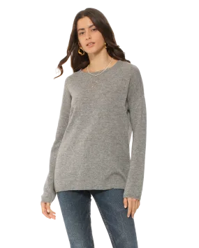 Women's Oversized Cashmere Boatneck Sweater Medium Grey Women's Oversized Cashmere Boatneck Sweater Medium Grey